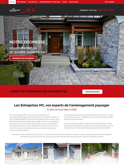 Site Web de Les Entreprises MC