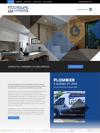 Site Web de Groupe Lachance