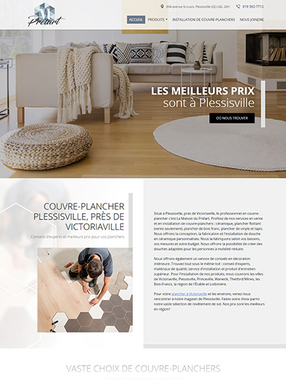 Site Web de La Maison du Prélart